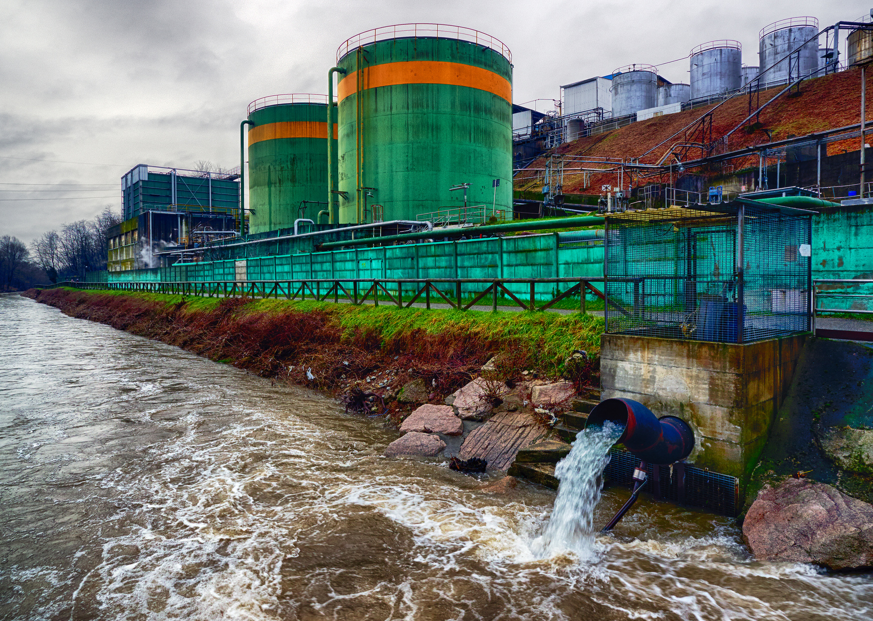 Industrial Waste. Color Image